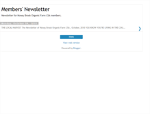 Tablet Screenshot of members.honeybrookorganicfarm.com